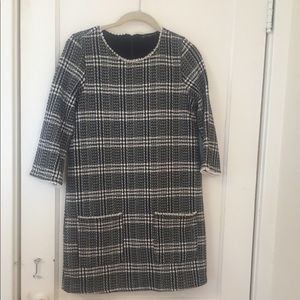 Zara plaid mini dress